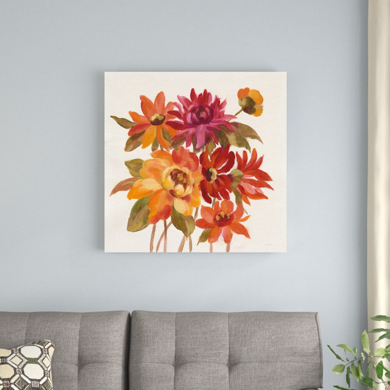 «English Garden I» par Silvia Vassileva, reproduction d'art sur toile tendue, H 30 po x l 30 po