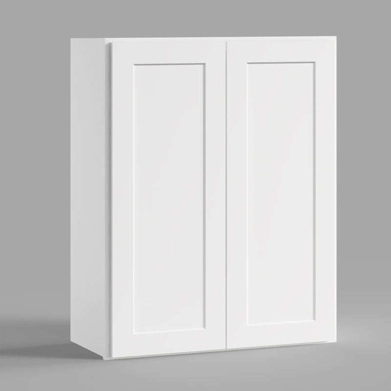 Armoire murale standard Shaker de l 30 po x P 12 po x H 42 po Homeibro Cozy Design, 30"W x 42"H x 12"D, Blanc shaker