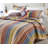 Katy Stripe Cotton Reversible Quilt Set-1842665722