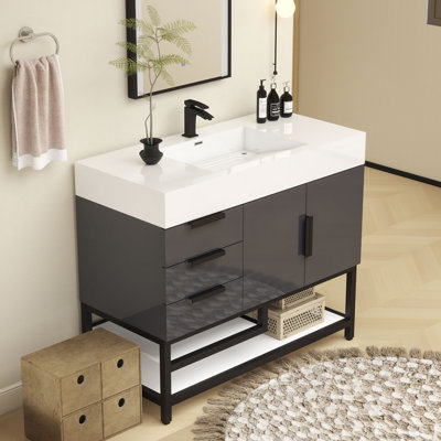 Meuble-lavabo simple l 42 po x P 20 po x H 36 po