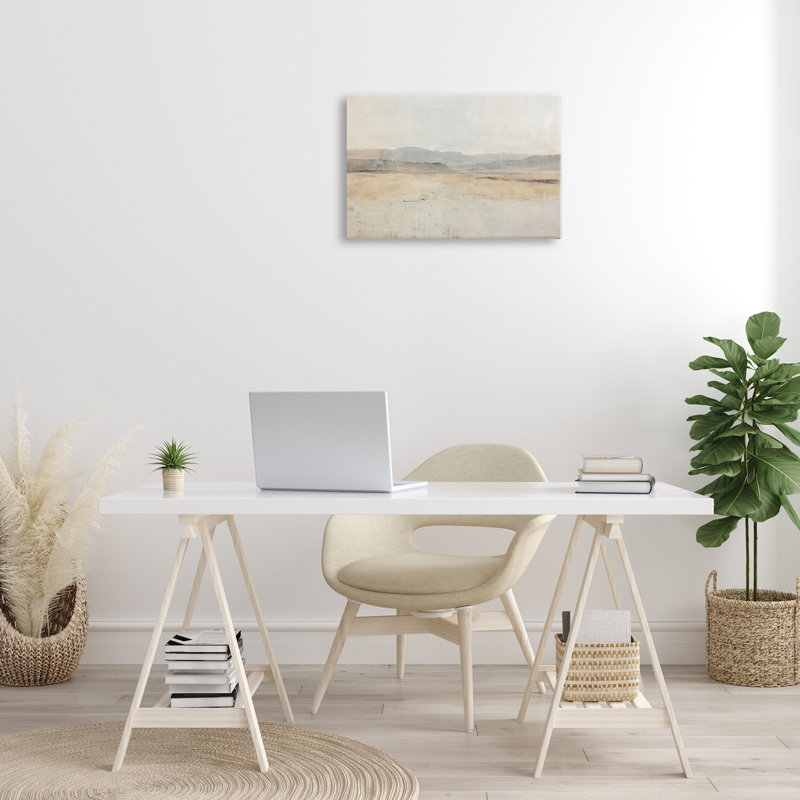  «Minimal Desert Horizon», art mural sur toile par LSR Design Studio, H 16 po x l 24 po