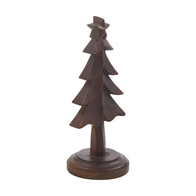 Pin paisible en bois foncé 9 x 3,5 x 3,5