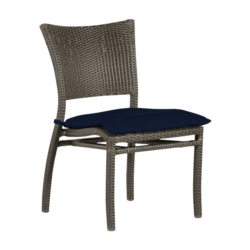 Chaise d'appoint d'extérieur Skye N-Dura, Welt, Velours indigo, Gris ardoise