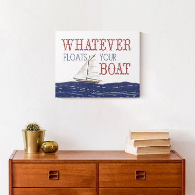 Impression sur toile tendue, quel que soit le bateau flottant