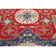 Tapis oriental à motif géométrique Kazak noué à la main de conception unique 6 x 9