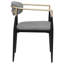 Ensemble de 2 chaises de salle à manger Exis, tissu moderne, métal élégant-109212908