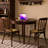 Brown Round Solid Wood Dining table-330137128