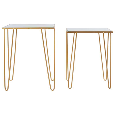 Elizalde Glass Top Nesting Tables