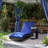 Patio Wicker Chaise Lounge Chair, Outdoor PE Rattan Sun Lounger With Adjustable Backrest And 2 Wheels, Sky Blue-1420570633-1420570634