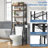 68" Industrial Over-the-Toilet Storage Rack, 4-Tier Space-Saving Bathroom Organizer with Manufactured Wood Shelves and Metal Frame, Black-249815911-244257095