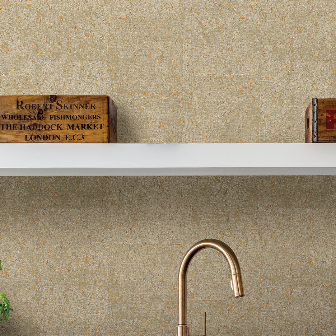 Esmond Faux Concrete 33' L x 20.5" W Wallpaper Trent Austin Design® 