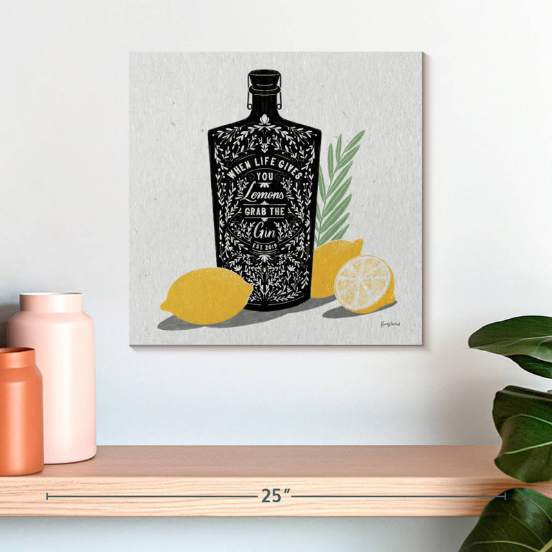 Tergel fruité spiritueux gin, H 16 po x l 16 po