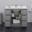 Icon 42'' Single Bathroom Vanity with Engineered Stone, Stone, Quartz Top-92723803-97986618-97986621
