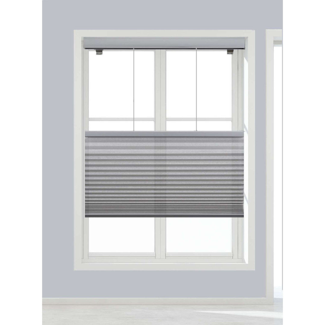 Cellular Shade Linen Avenue Color: Platinum Blind Size: 55.25" W x 84" L