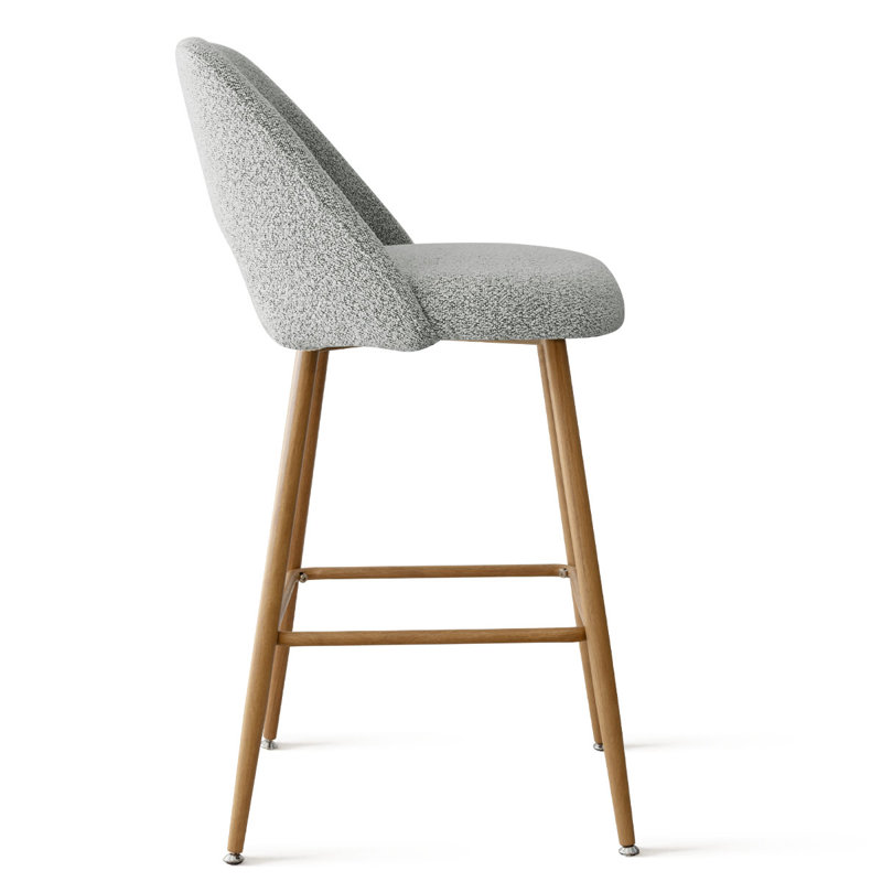 2 Pieces Camarda 27'' Boucle Counter Stool (Set of 2)