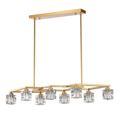 Lustre en cristal Fine Elegance à hauteur réglable (ampoule incluse)