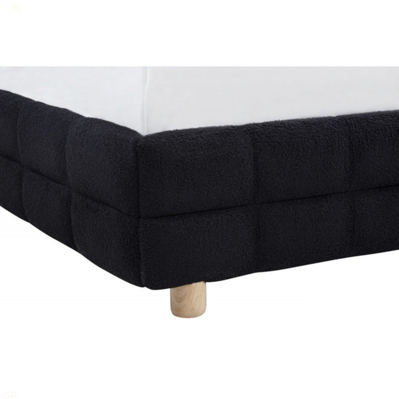 Lit plateforme grand moderne Modern, Noir