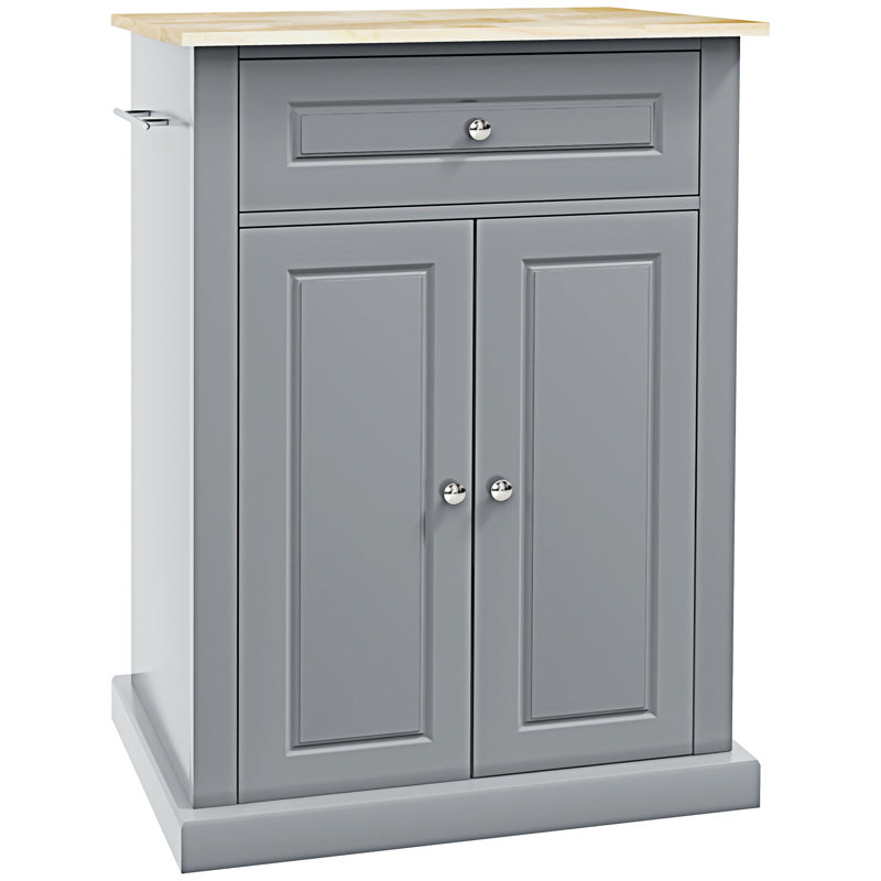 Rolling Kitchen Island Cart(No Include Stool)