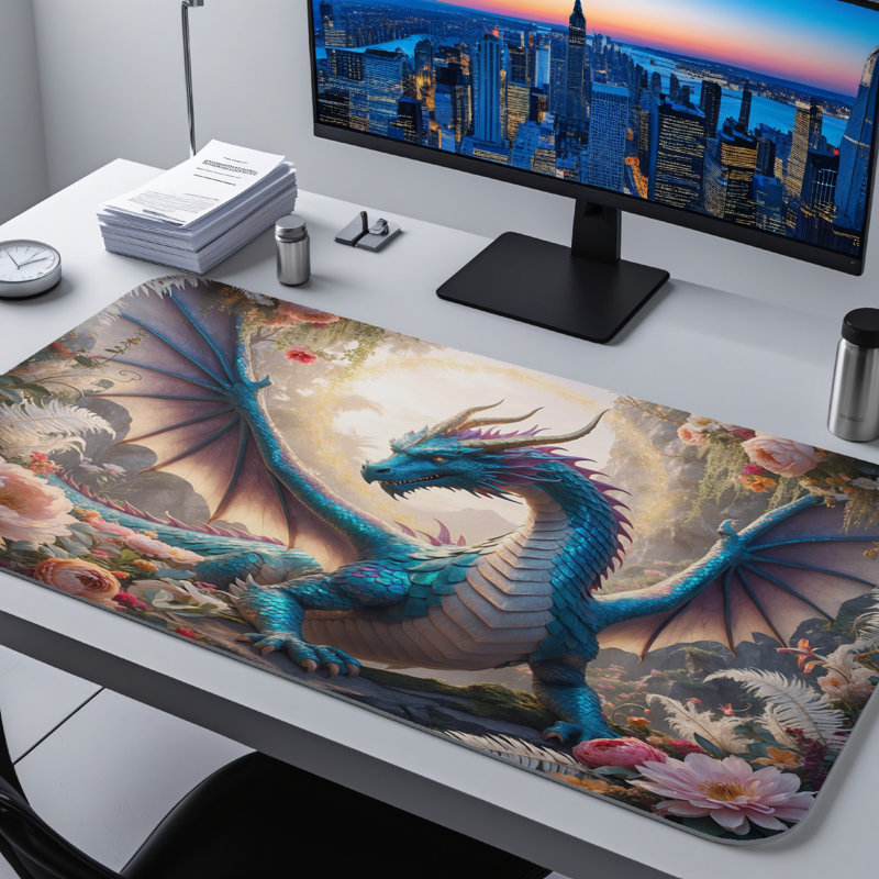 Polyester Desk Pad, 23.6x13.8