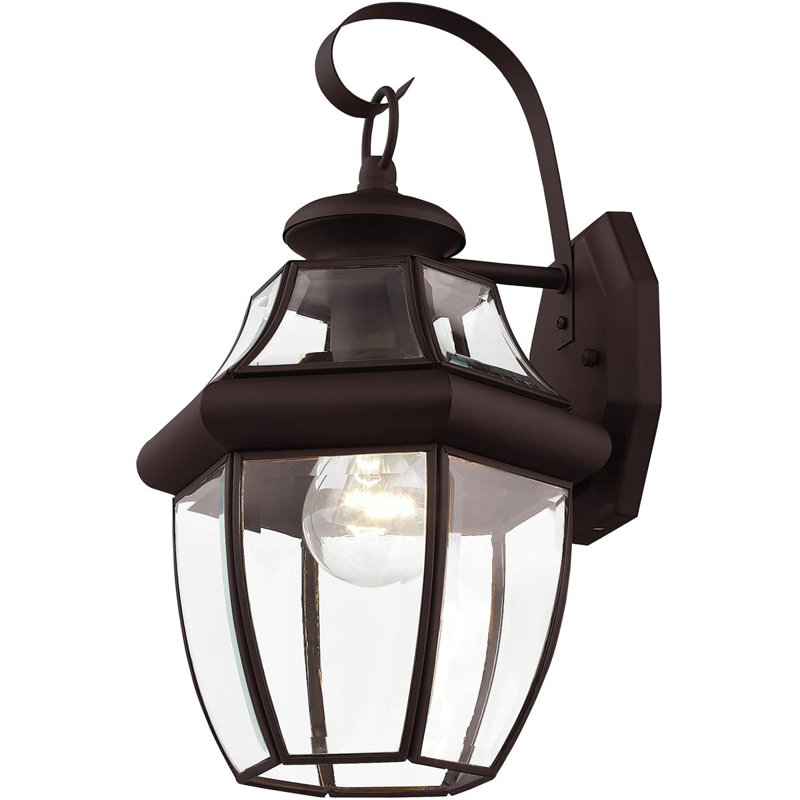 Alexavier Solid Brass Wall Light, Light Bronze