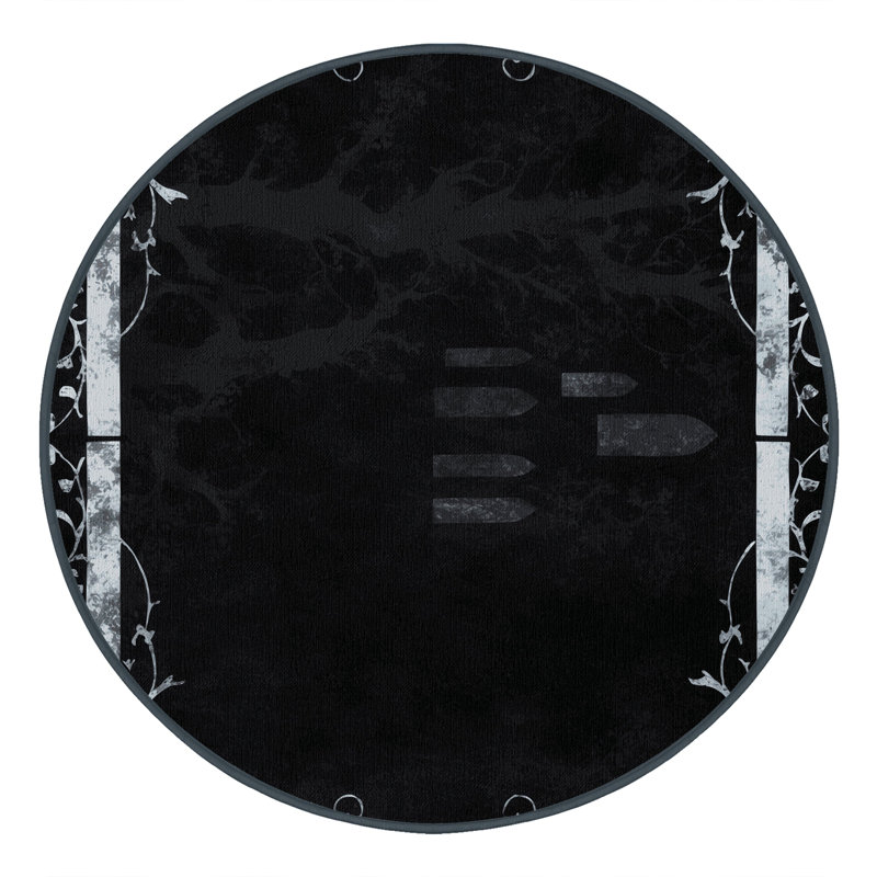 Twilight Scroll Rug, Round 7'