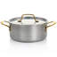 Batterie de cuisine en acier inoxydable 12 pièces Martha Stewart