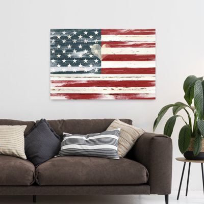 «Heart of America», art mural rétro rustique