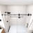 Radiance 56"-60"W x 79'' H Single Sliding Frameless Shower Door in Matte Black with 3/8" Clear Glass-96703175