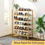 Range-chaussures à 6 niveaux en bambou