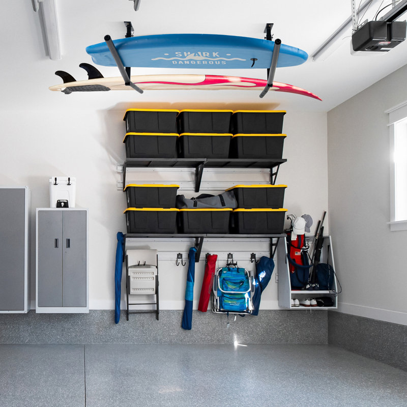 Aluminum Wall Mounted Required Adjustable Multi-Use Surfboard / Paddleboard Pack
