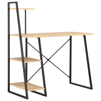 Abrienda Metal Base Writing Desk
