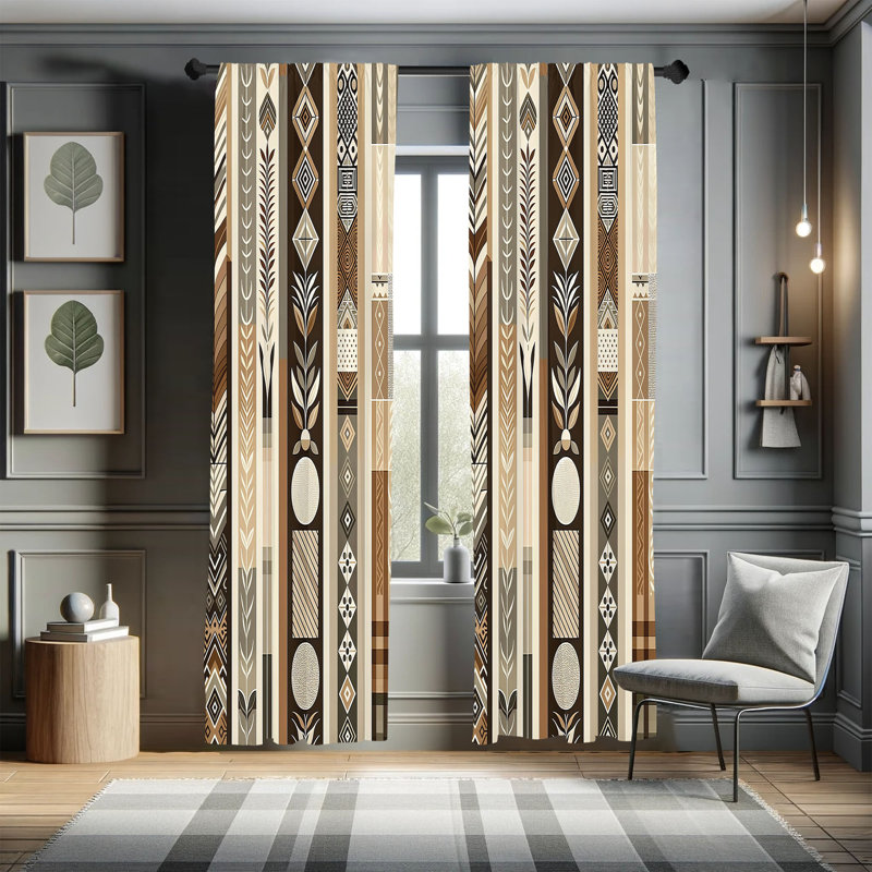 Semi Sheer Curtain Pair, 28" W x 84" L