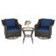 Chaise berçante d'extérieur pivotante avec table d'appoint-159934962
