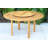 Anautica Round 6 - Person 59'' Teak Finish Outdoor Furniture Dining Set