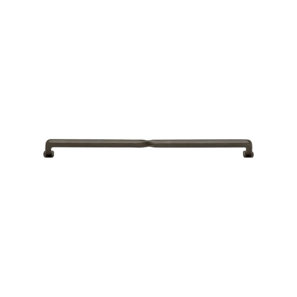 Twist Cabinet Pull, 12", Silicon Bronze Dark