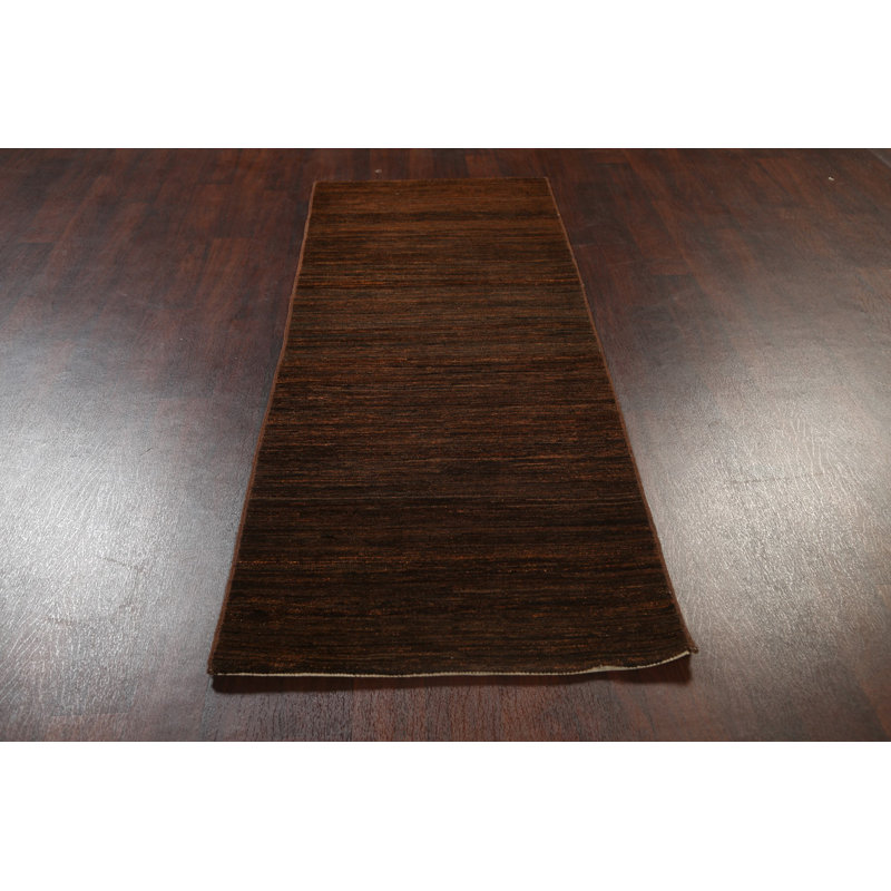 Tapis de couloir oriental moderne 3 x 8 Gabbeh