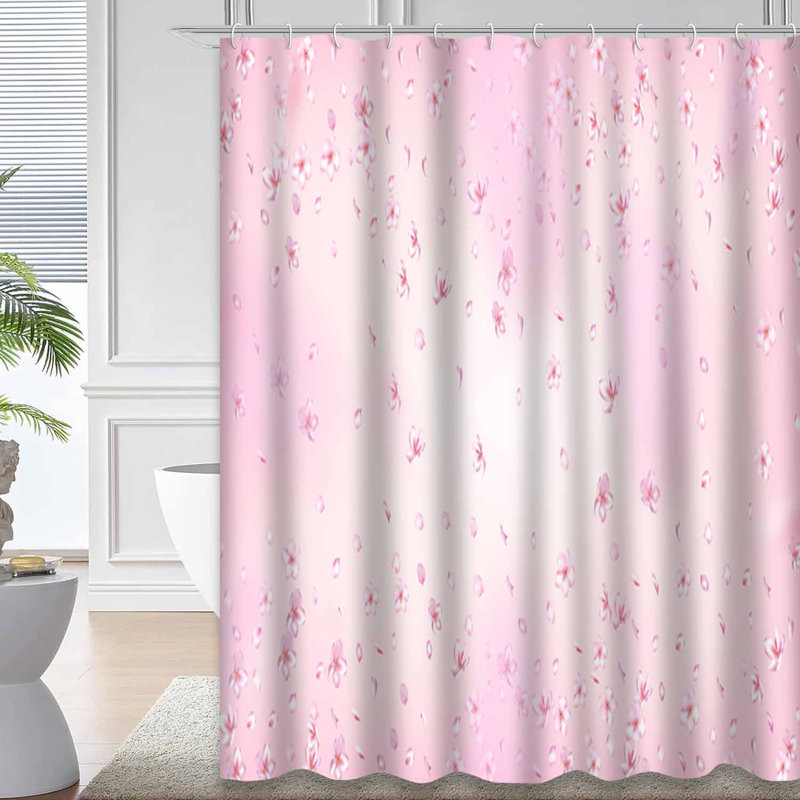Rideau de douche Sakura Blossom, L 72 po x l 78 po