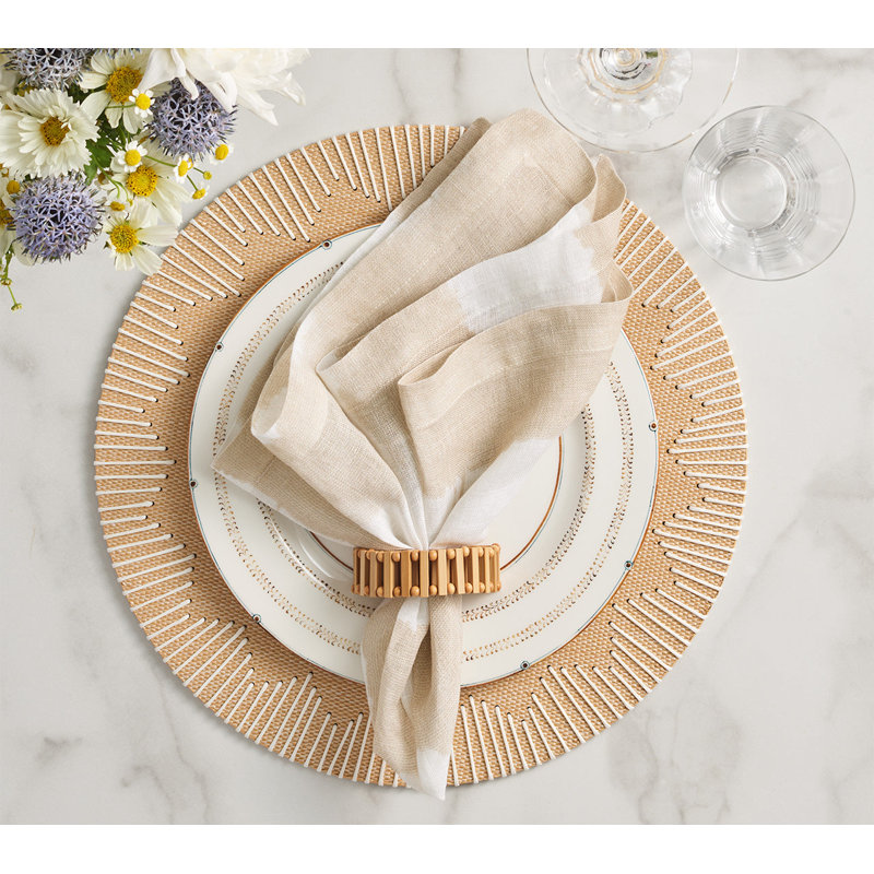 Dreamweaver Placemat, Natural/White