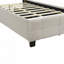 Lit plateforme simple tapissier avec cadre à DEL et 2 tiroirs