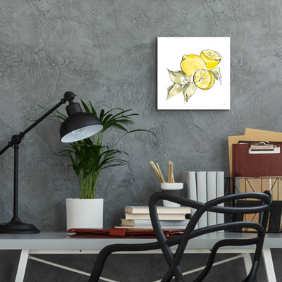 «Lemon Still Life I» par Chris Paschke - peinture sans cadre