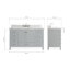 Ensemble de meuble-lavabo simple 55 po Cambridge-1860688204