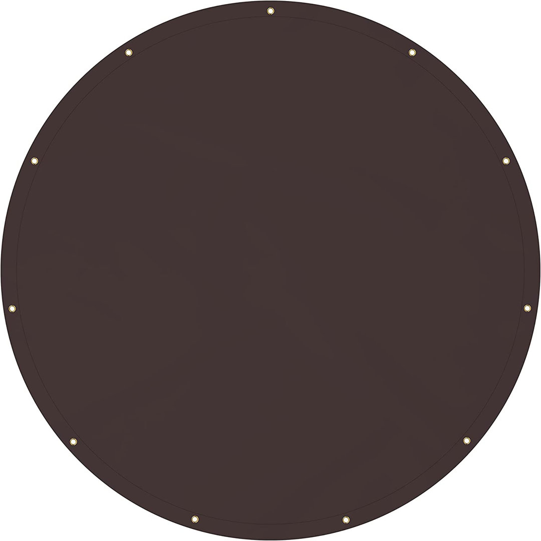 "Heavy Duty Waterproof Round Tarp with Grommets & Reinforced Edges, Tarpaulin for Pool/Boat/Tent/Sports Field  " Covers & All 