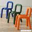Chaise d'appoint bleue (dossier de 2)-340656003