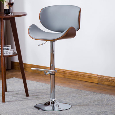 Tabouret de bar à hauteur réglable avec siège et dossier courbés Modern