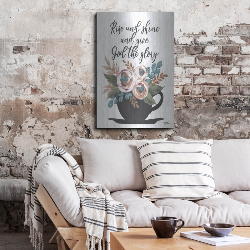 «Rise and Shine» par Michele Norman, art mural en métal, H 36 po x l 24 po