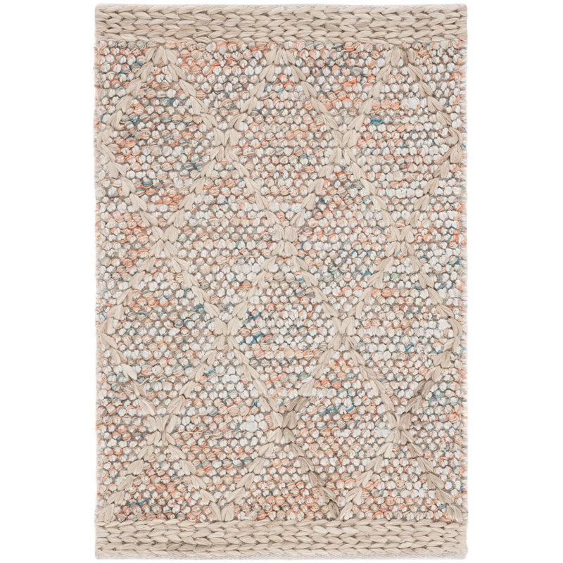 Tapis brun / beige en jute / coton / laine Keshea, Rectangle 8 pi x 10 pi