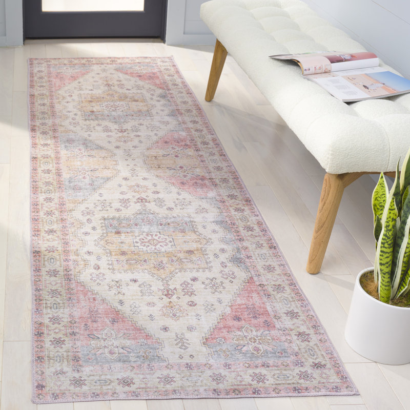 Maritess Machine Washable Performance Oriental Rug, Runner 2'6" x 8'