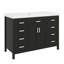 Meuble-lavabo 48 po avec lavabo, 48 po avec lavabo et comptoir, meuble-lavabo simple 48 po avec 2 portes et 8 tiroirs, système de fermeture en douceur-1089700432