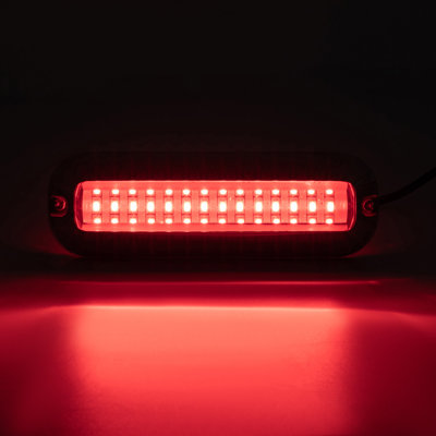 1500LM 42LED LED Underwater Light Clear Lens Pontoon Marine/Boat Transom