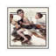No Swimming by Norman Rockwell - Floater Frame Print on Canvas-1411464222-1411464218